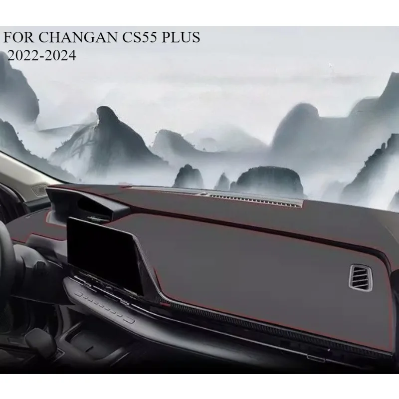 

FOR CHANGAN CS55 PLUS 2022-2024 Car Dash Mat Dashmat Dashboard Mat Cover Sun Shade Dash Board Cover Carpet Accessories