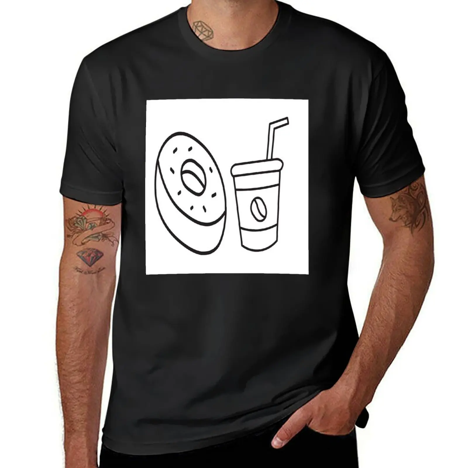 food icon design T-Shirt plus size tops shirts graphic tees mens graphic t-shirts hip hop