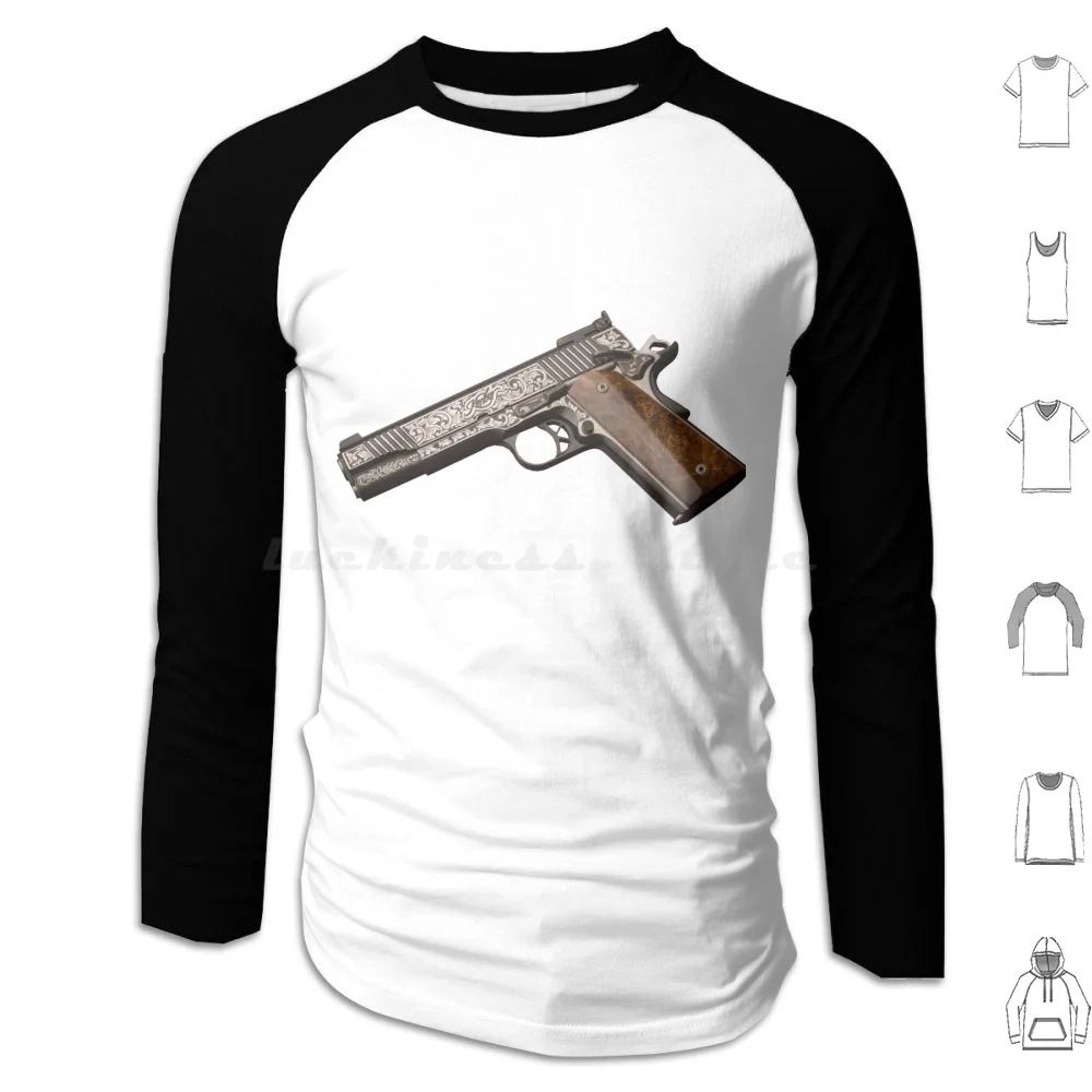 Gun Colt Hoodie cotton Long Sleeve Gun Caliber Fire Petard War Gangster Armed Cowboy