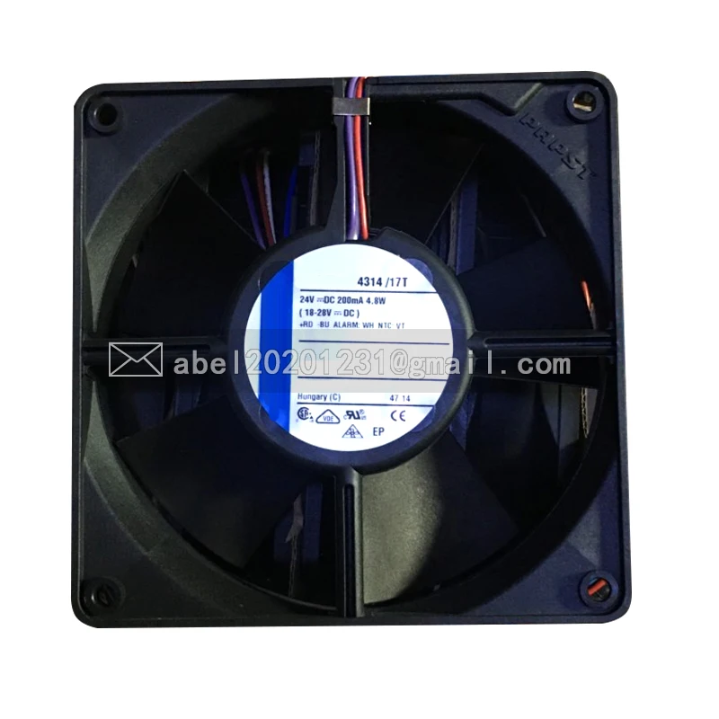 BRAND NEW 4314/17T 4314/17 T 24VDC 4.8W 4WIRES 12038 120*120*38MM ORIGINAL COOLING FAN