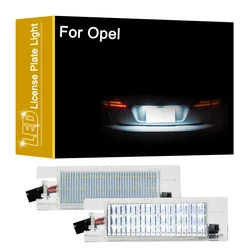 12V White LED License Number Plate Light Assembly For Opel Adam Corsa Astra Insignia Vectra Zafira Tigra Meriva Cascada Ampera