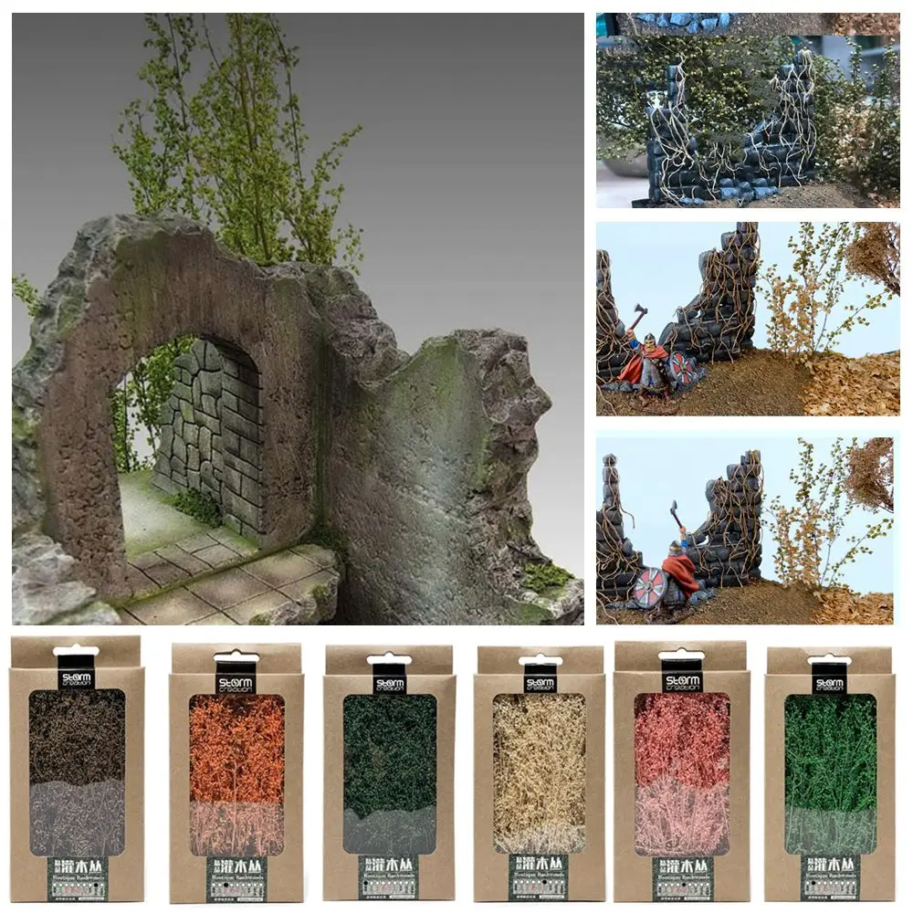 DIY Railroad Scenery Simulation Static Building Kits Bushes Shrubbery Scene Model Scene Model Tree