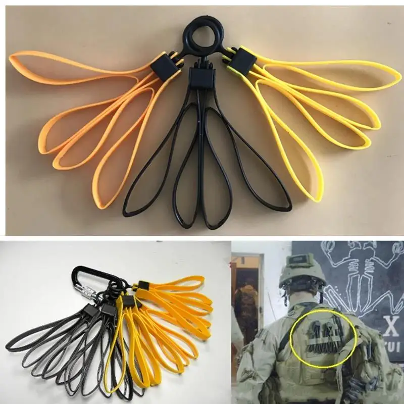 Algemas Plásticas Táticas para Esporte, Cinto Decorativo, Engrenagem Esportiva TMC, Abraçadeira Descartável, Amarelo e Preto, CS