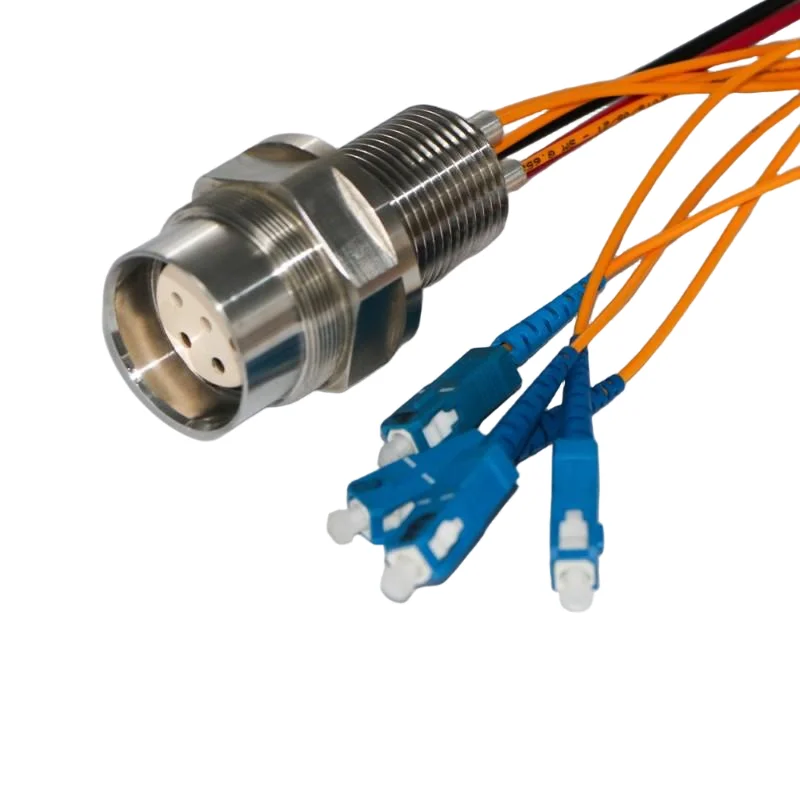 IP68 Customizable Optical Fiber Photoelectric ROV Connector 4F4E Deep-sea Seabed Optical Cable Watertight Power FPC PCB