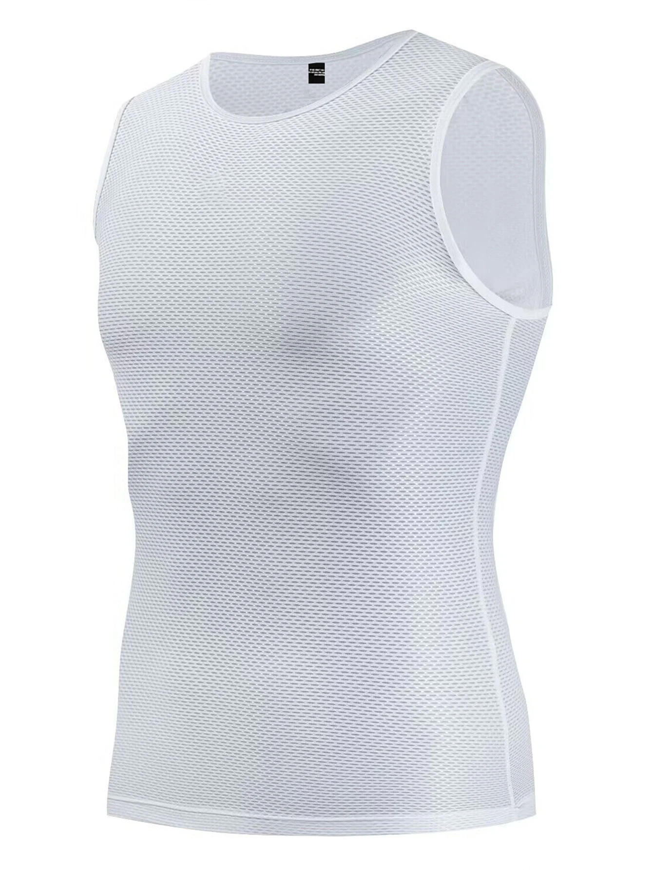 Cycling Base Layer Reflective Underwear White Jersey Sport Vest Men Undershirt Quick Dry Elastici Road Bike