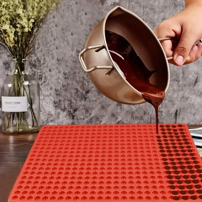 Mini Round Silicone Mold Chocolate Drops Molds Dog Treats Baking Semi Sphere Gummy Candy Molds for Small Jelly Cookie