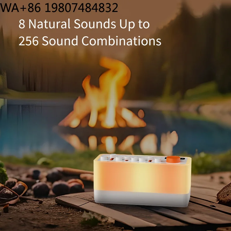 Rechargeable Travel Sleep Aid Device 8 Built-in Natural White Noise Modes Color Changing Night Light Portable Bedroom Rest Lamp view 5