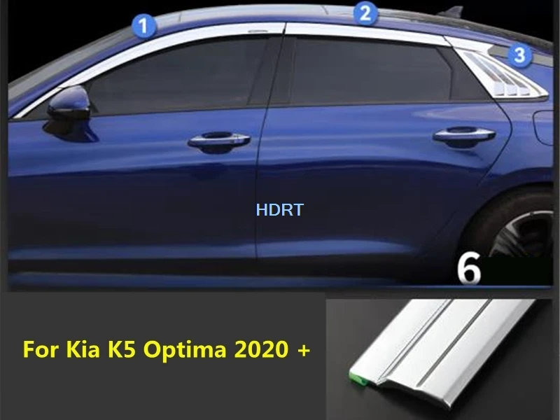 

Козырёк для окна автомобиля Kia K5 Optima, 2020 + 6 шт.