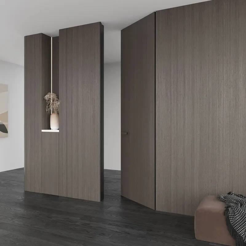 60mm Double Sided Invisible Door Cover for Wooden Bedroom Living Room Cloakroom Background Wall Secret Hidden Door Frame