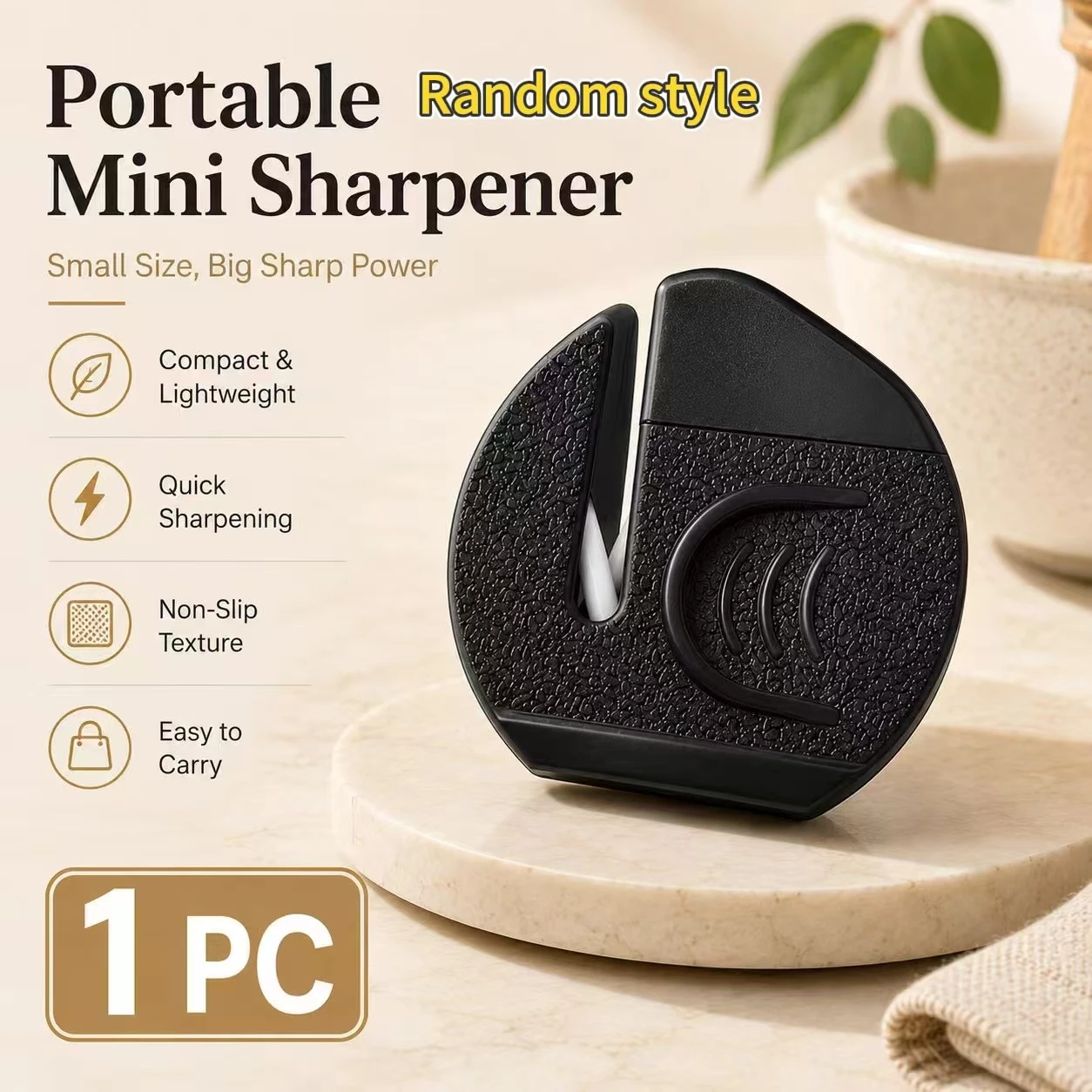 Mini Double-sided Whetstone Portable Pocket Knife Sharpening Stone for Kitchen Outdoor Camping
