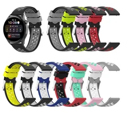 Silicone Strap for Galaxy Watch 4 Classic Watchand 20/22mm Watch Strap for Samsung Gear Sport S3 S2 Active2 40mm 44mm WatchBand