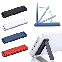 Ultra Thin Mini Metal Folding Mobile Phone Holder Stand Alloy Invisible Portable Phone Kickstand Bracket Desktop Phone Holder