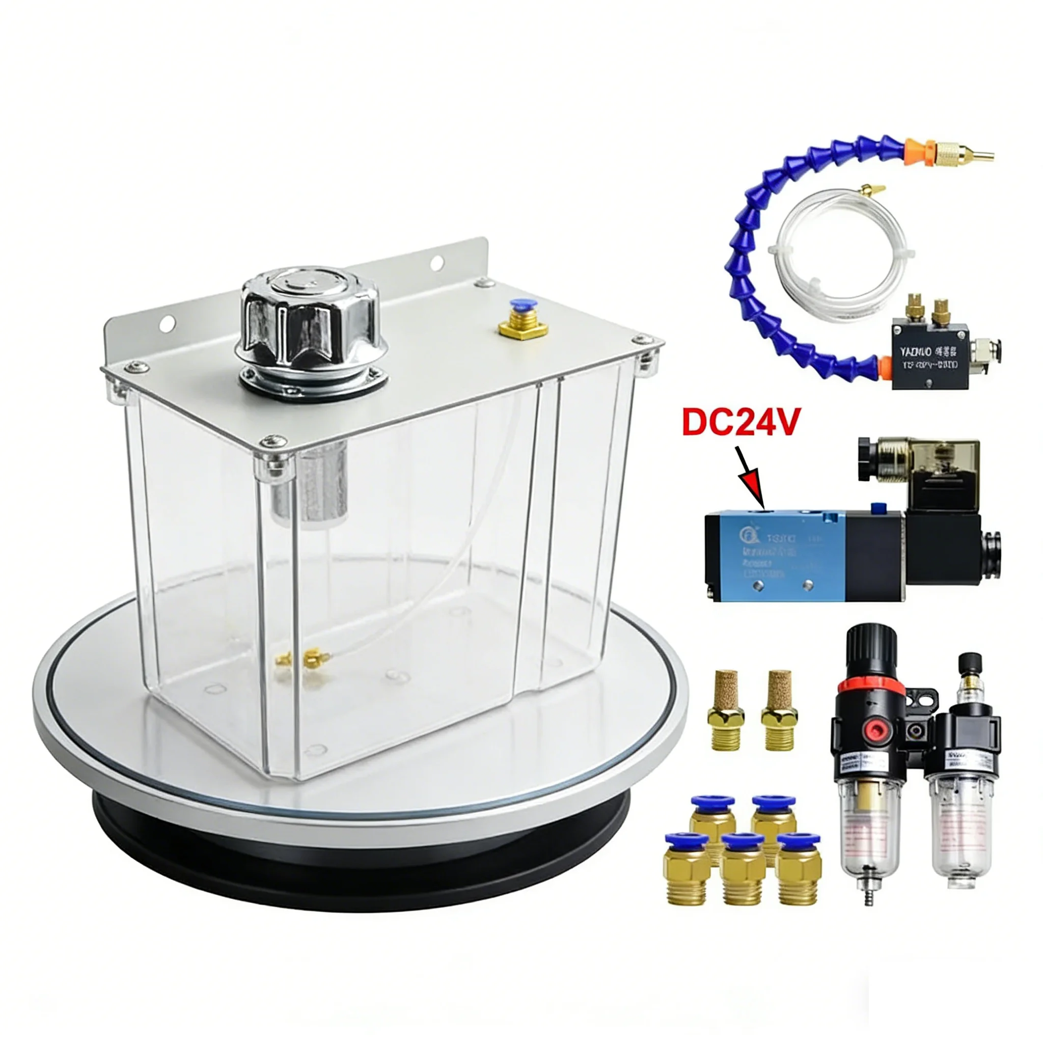 3L Single-Head Machine Tool Spray Water Tank Cooling Sprayer, Water Box, Oil Box, Engraving Cutting Fluid Atomization Cooler