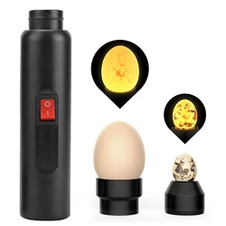 LED Light Egg Candler Tester Mini Cool Light Egg Candling Lamp Growth Inspection For Experiment Exclusive EU Plug 100-240V
