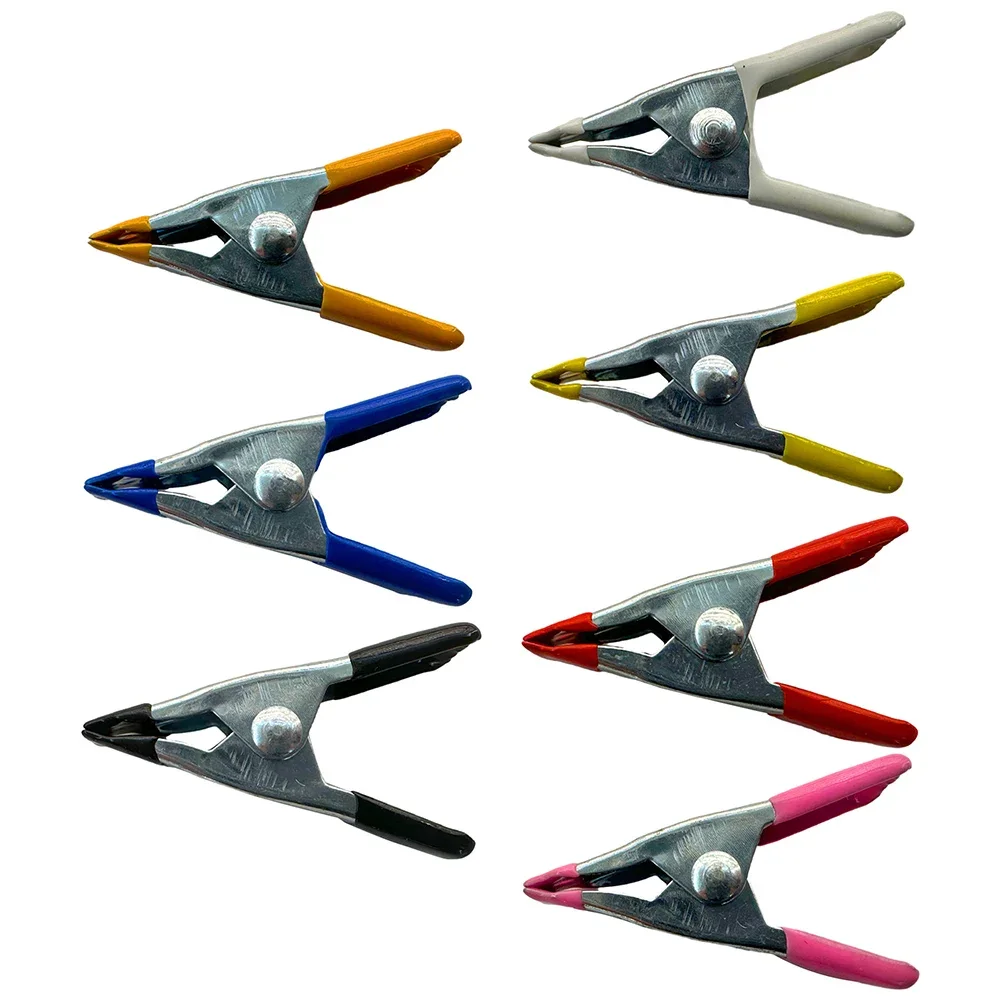 2inch Spring Clamps Metal Spring Clamps Photographic Study Galvanized Metal Metal Construction Rubber Pads Carpentry Tools