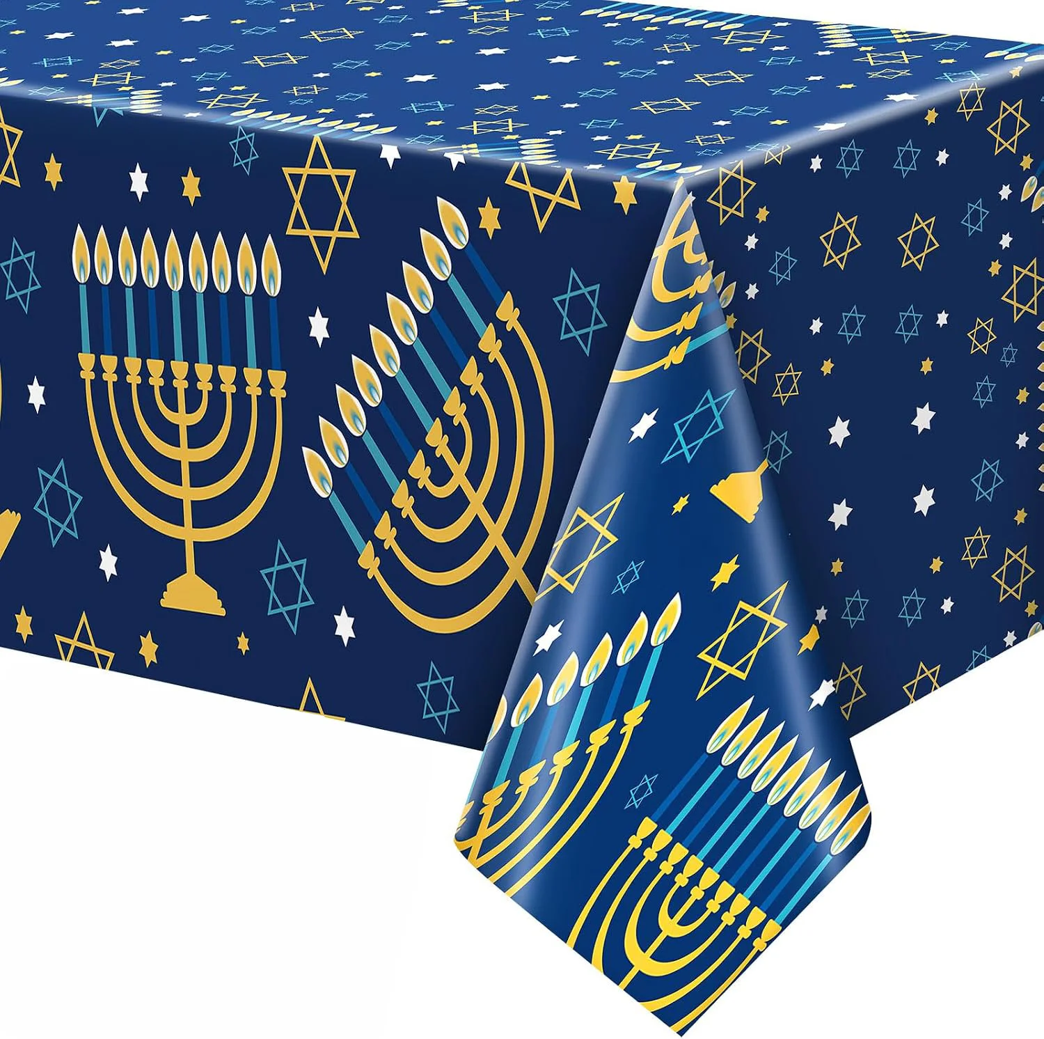Oudain 3 Pcs Hanukkah Party Tablecloth Decoration 54 x 108 Inch