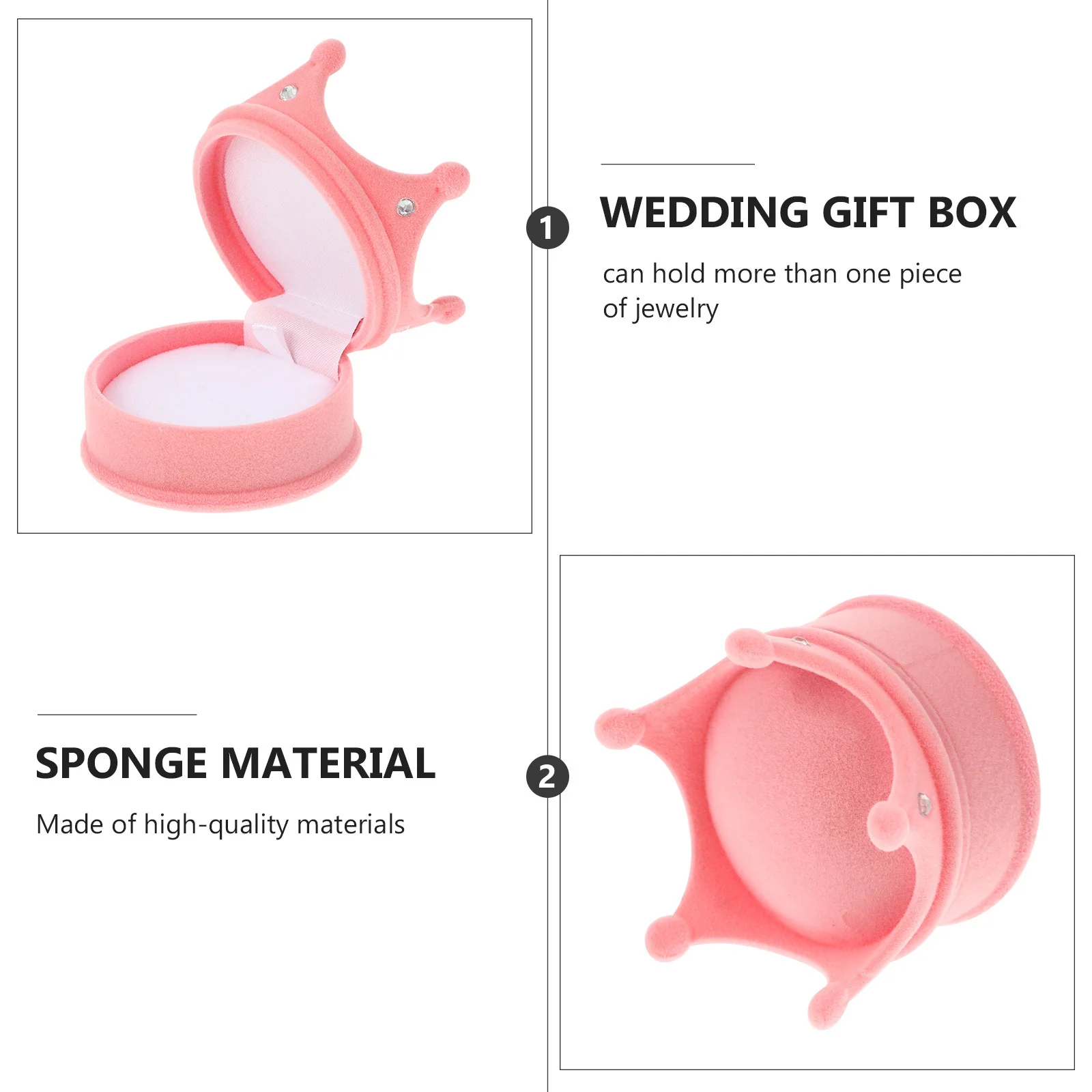 

Engagement Ring Box Earrings Box Wedding Box Decorative Hinged Box Jewelry Storage Case