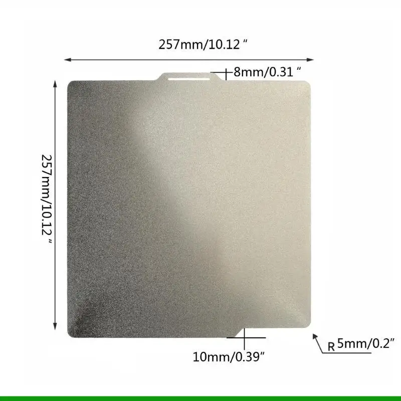 U55C 257mm الطابعة الساخنة السرير الساخن PEI لوحة الفولاذ المغناطيسي للمختبر #6