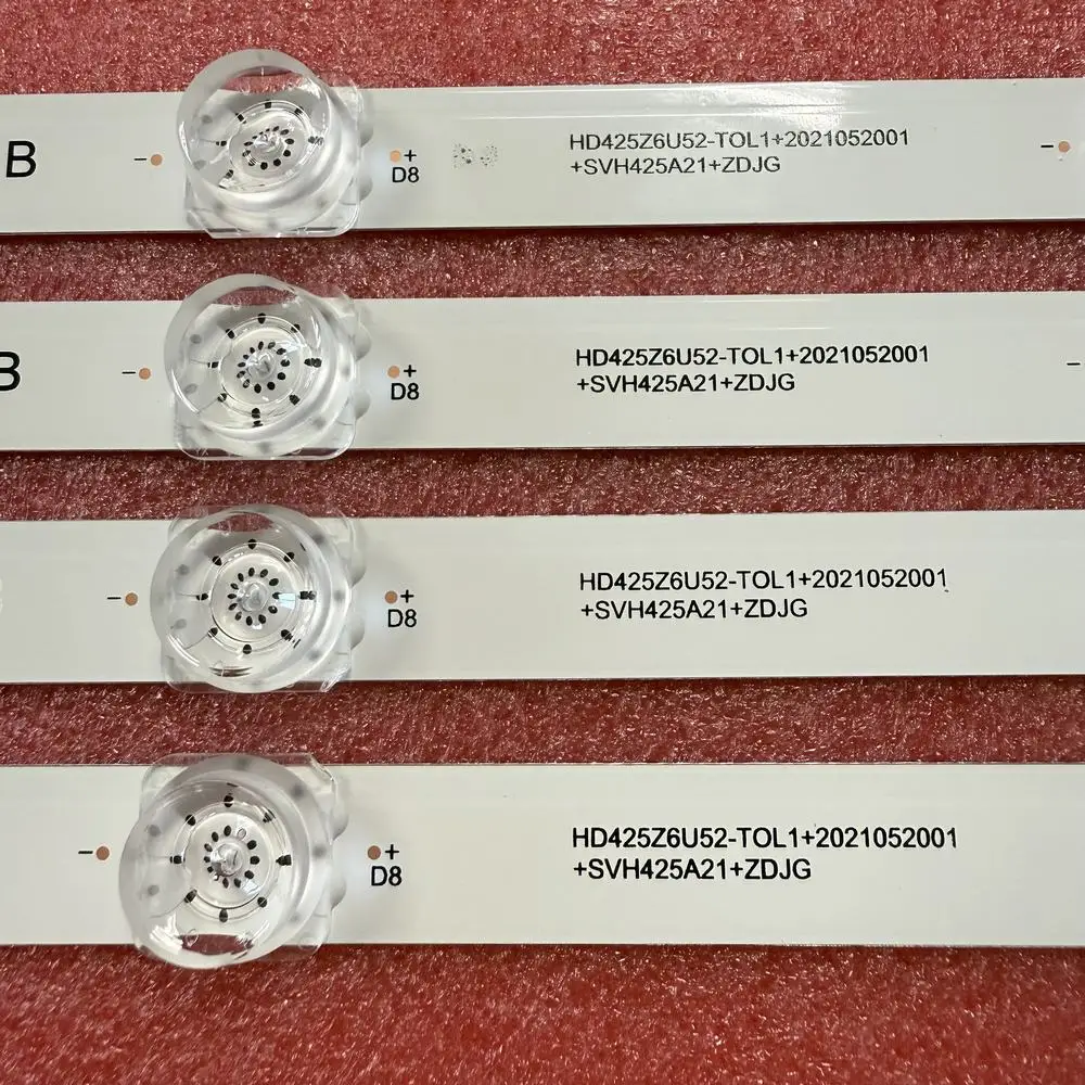 شريط LED لـ Hisense 43A72GQ 43A7HQ 43A7GQ 43A60G 43A60GEVS 43A7GQTUK 43A7HQTUK ZD SSC D425 4x10 02 TDE30