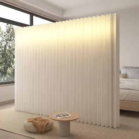 결혼식 생일 이벤트를위한 새로운 빛나는 스크린 및 룸 디바이더 이동식 접이식 오르간 종이 벽 사무실 현관 파티션