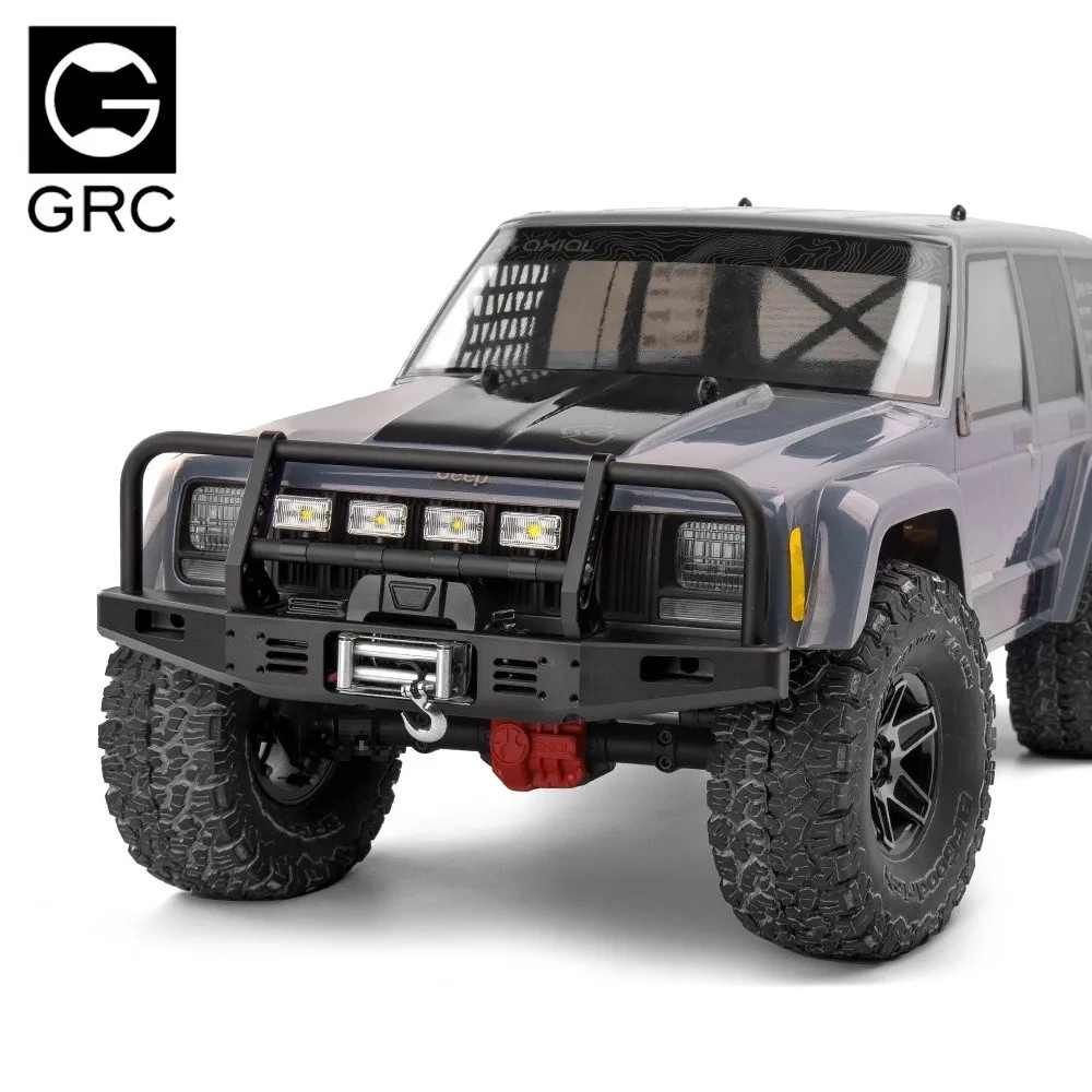 1 Pair Metal RC Car Spotlight 17mm 1/10 1/8 Simulation Searchlight with Light Cover Rectangular for TRX-4 TRX-6 SCX10