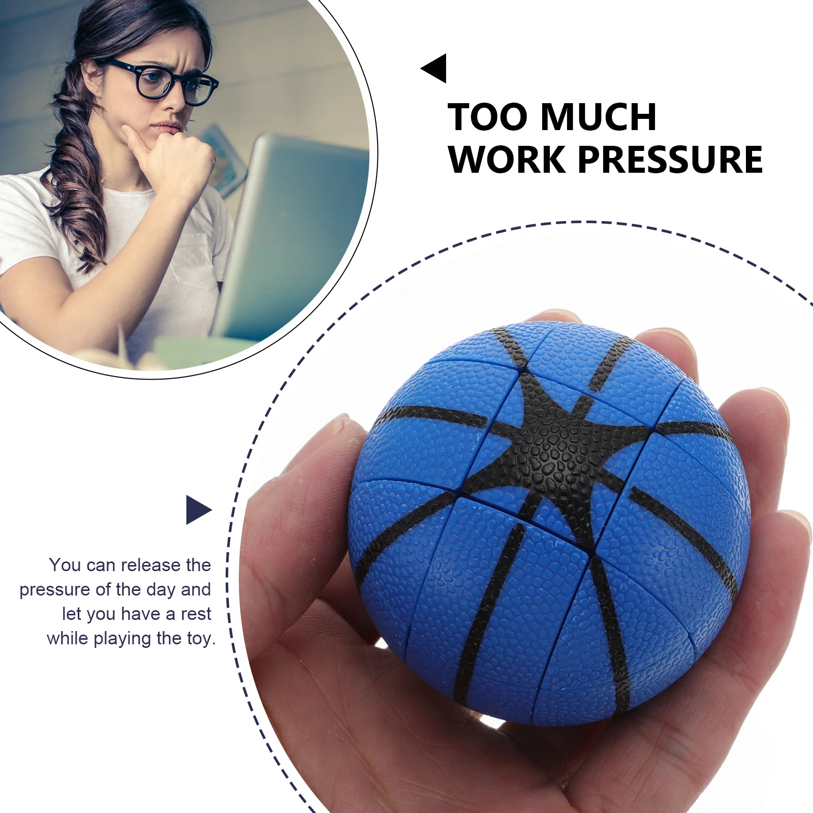 Creatieve basketbalpuzzelkubus Vakmanschap Stress Relief Educatief speelgoed voor kinderen Puzzelbal Kinderspel