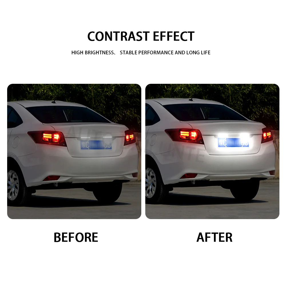 

2PCS LED License Plate Lights For Audi A1 S1 A4 S4 A5 S5 A6 S6 A7 TT 2007-2025 Tail Lights License Plate Lights Car Accessories