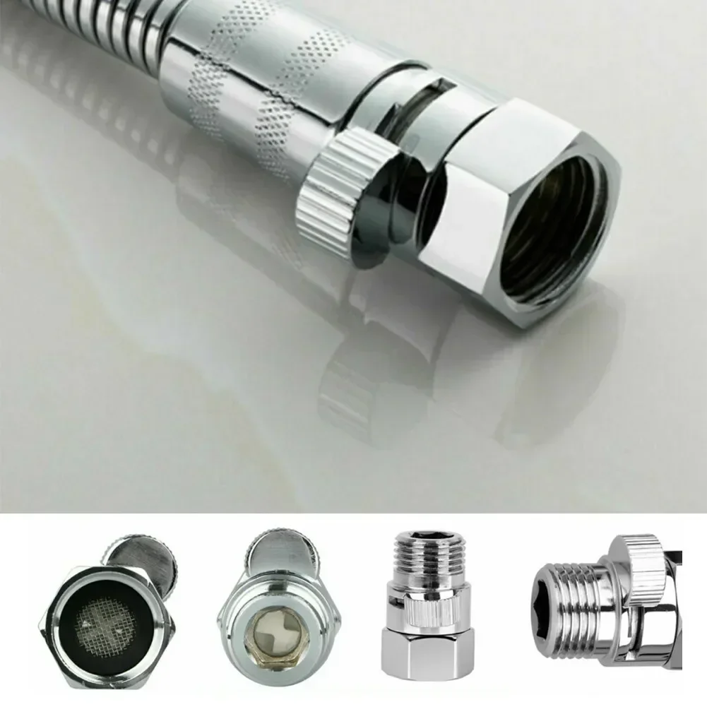 G1/2  Ceramic Disc Valve  Bathroom Solid Brass Flow Control Shower Head Shut-Off Valve Water Saver Switch NEW