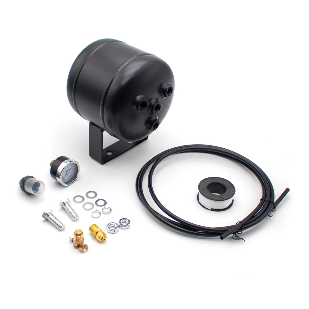 Automobile Modification Suspension Air Storage Tank 0.5 Gallon 2L Vehicle-Mounted Mobile Air Compressor Pump Air Reservoir