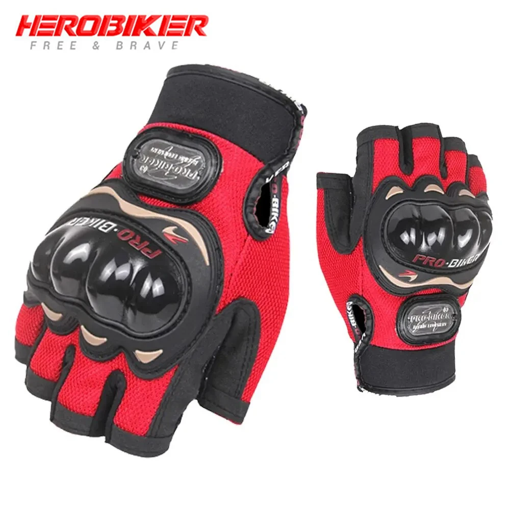 

Motorcycle Riding Gloves Anti Slip And Breathable Half Finger Gloves Anti Fall And Anti Scratch Outdoor Sports Protective Gloves