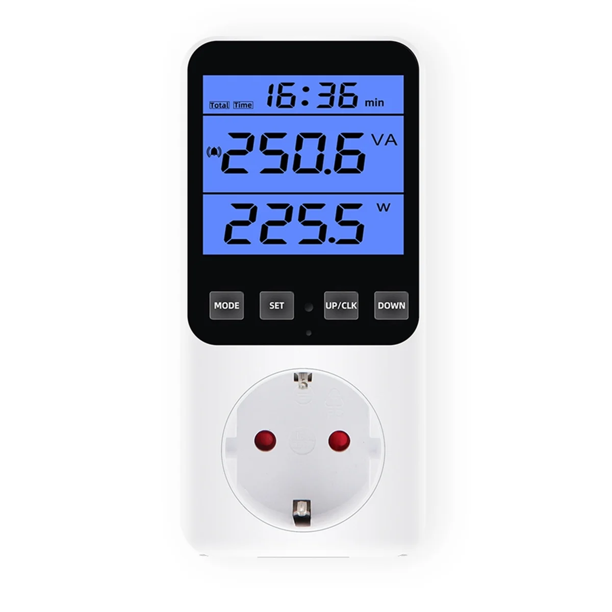 EU Plug,Digital Energy Meter Wattmeter Socket Voltage Power Consumption Watt AC230V Electricity Analyzer Monitor Tester