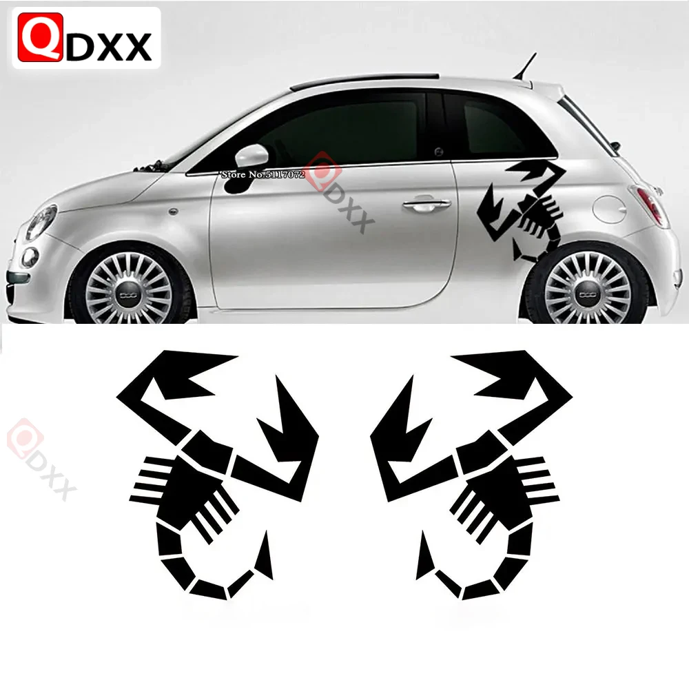 

Car Side Stripes Sticker Italian All Fiat 2pcs for Punto 500 Abarth Scorpion Sticker