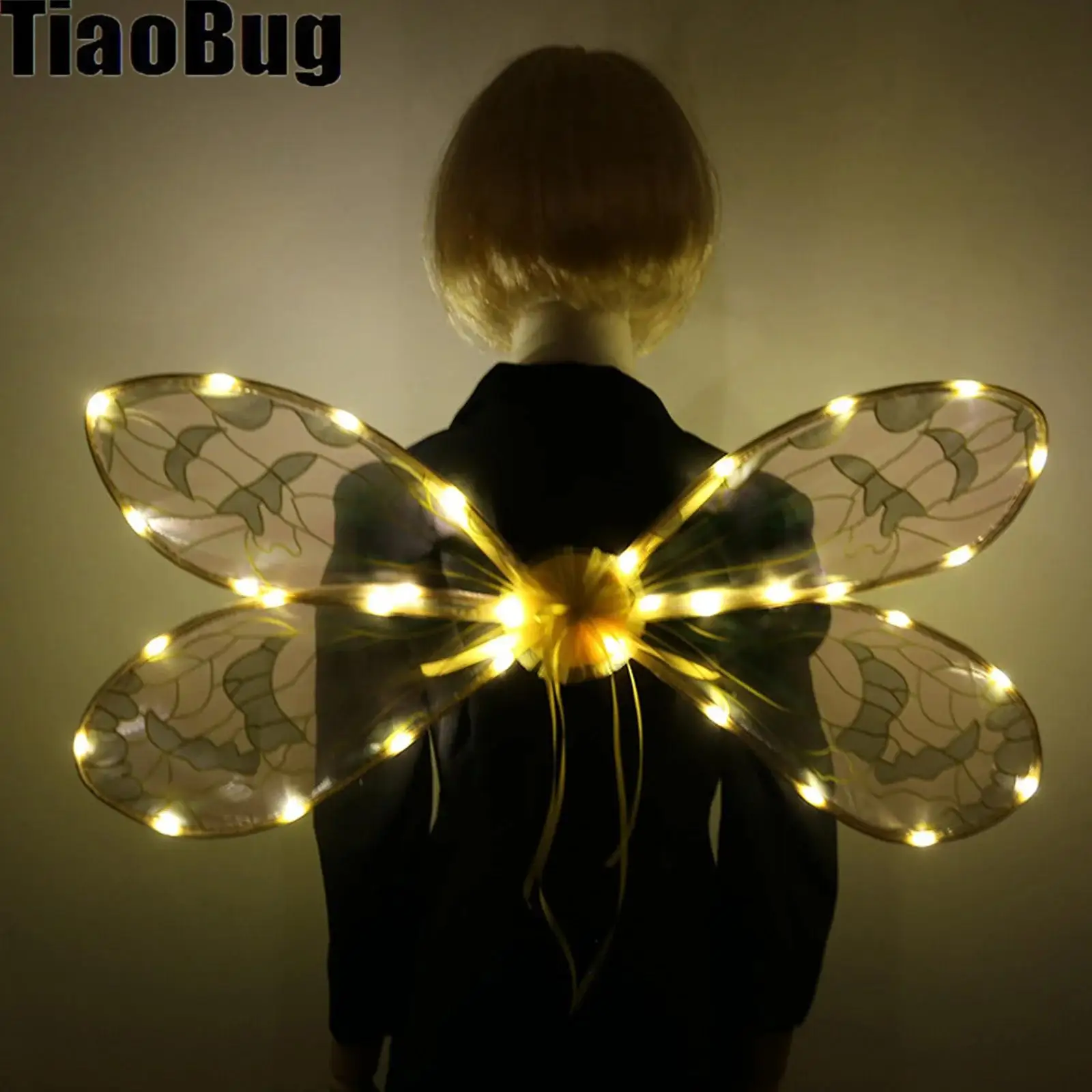 

Хэллоуин Фея Крыло Стрекозы Светодиодные Крылья Маскарадные Вечерние Костюмы Одеваются Аксессуары Реквизит