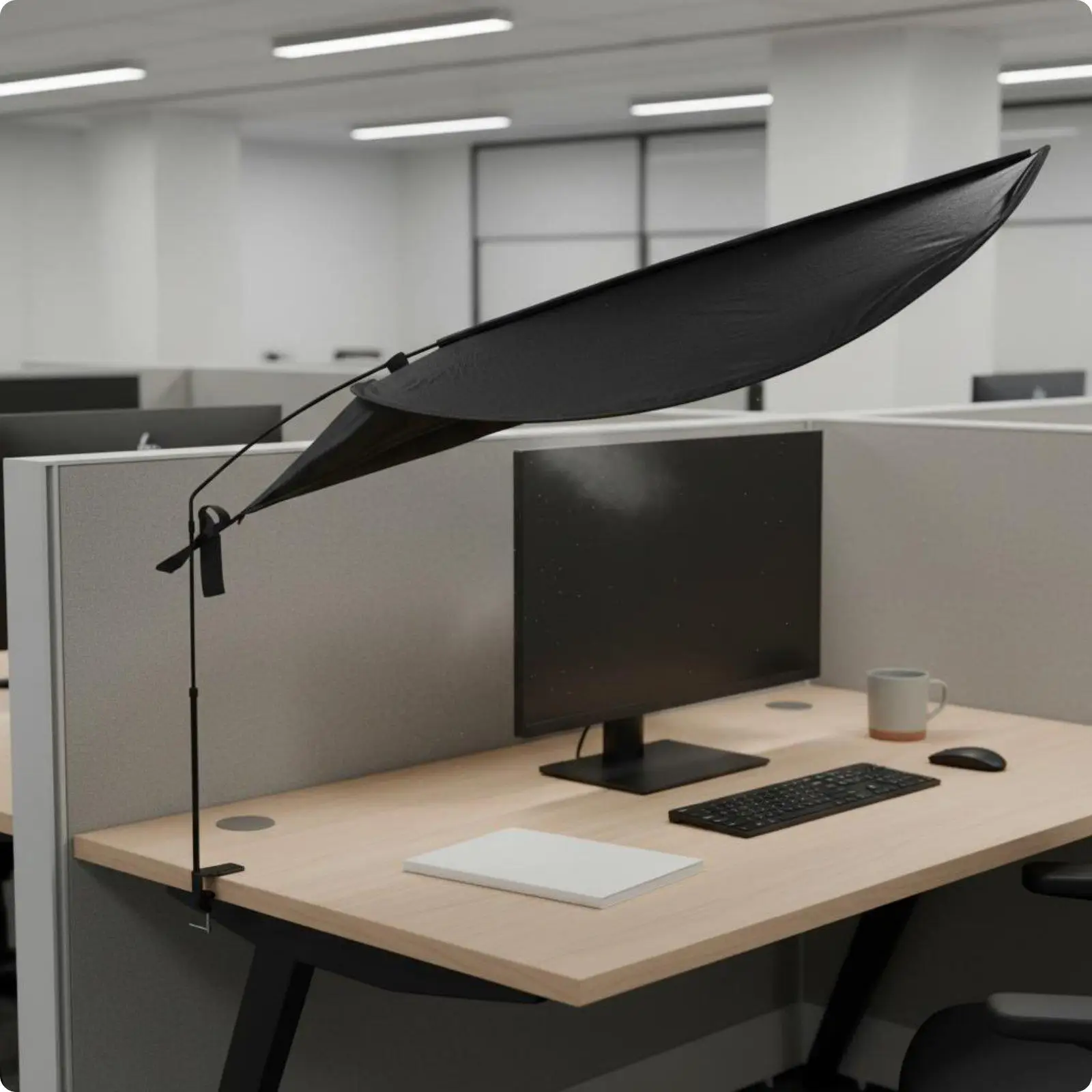 Office Cubicle Shade Blocking Office Desk Privacy Canopy