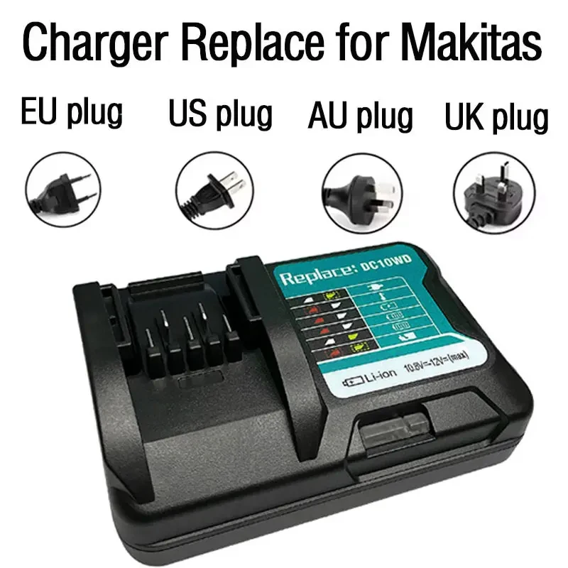 

DC10WD Lithium Battery Charger For Makita 10.8V 12V DC10WD BL1016 BL1021B BL1041B FD05 Lithium Battery Replacement Charger