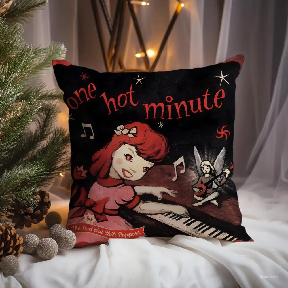 Red H-Hot Chili Pepperss Cushion Cover Premium Comfort Reversible Pillow Cove -Two In One Design For Any Room & Car Interior
