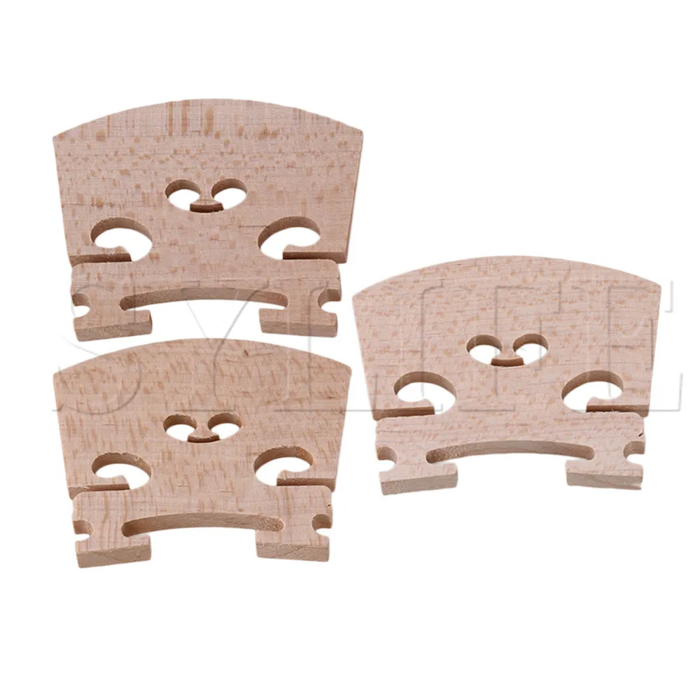 4/4 Full Size Violin Fiddle Bridge Maple Pack of 3