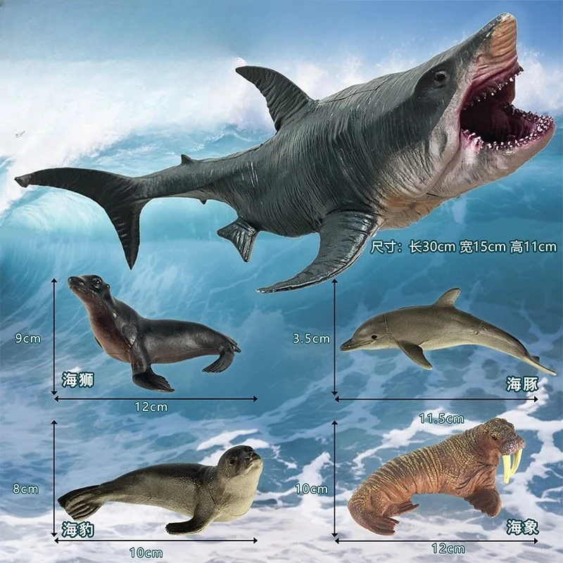 Simulation Marine Meer Leben Wal Figuren Hai Cachalot Action-figuren Ozean Tier Modell Delphin Hammerhai Pädagogisches Spielzeug