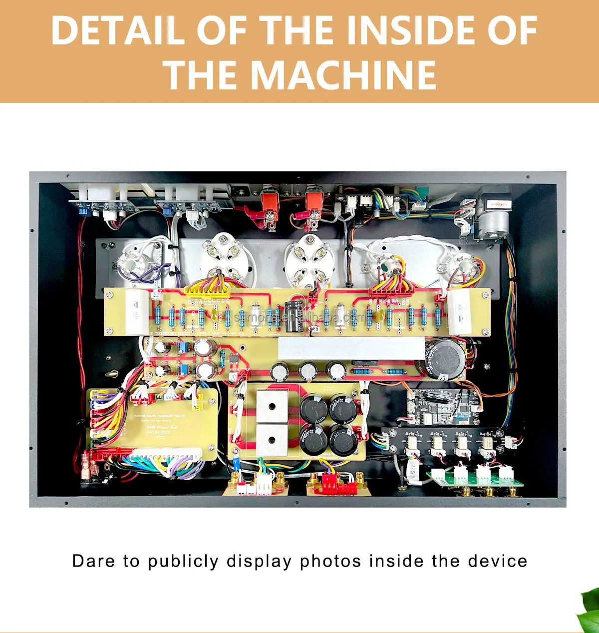 Mona New Listing 300B Power Amplifier Single-Ended Pure Class a 5 Tube Stereo Hi-Fi Audio Home Amplifier with Subwoofer