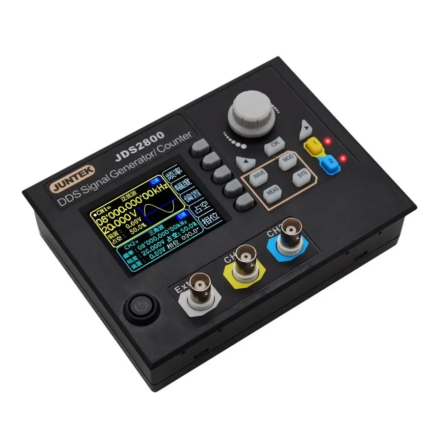 

JDS2800 15MHz Digital Dual Channel DDS Function Signal Generator Frequency Meter Counter Sweeper Pluse Noise Generator