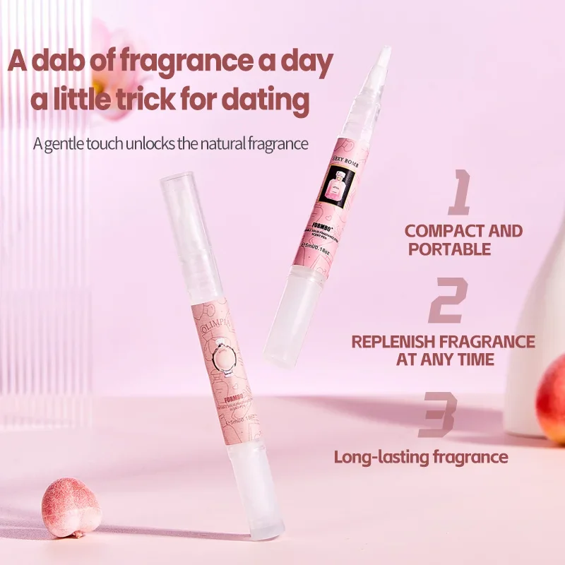 

Портативная парфюмерная ручка из 4 шт., с насадкой-кистью, стойкий аромат на ходу, герметичная карманная ароматическая ручка для