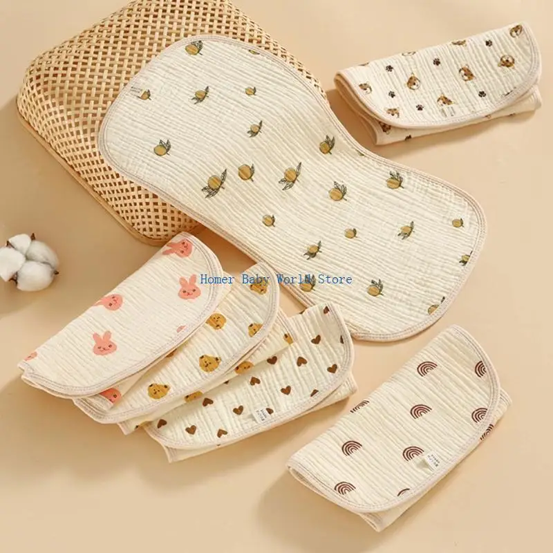 

B2QD мягкие хлопковые большие детские мочалки, впитывающая детская ткань для отрыжки, полотенце для новорожденных, муслиновые и