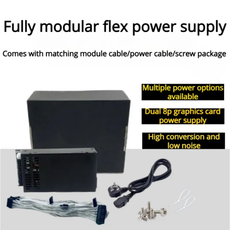 

600W Modular Power Supply Small 1U Computer Psu Flex250W-850W For ITX Mini PC Active Pfc For Pos Aio Desktop 110V 220V
