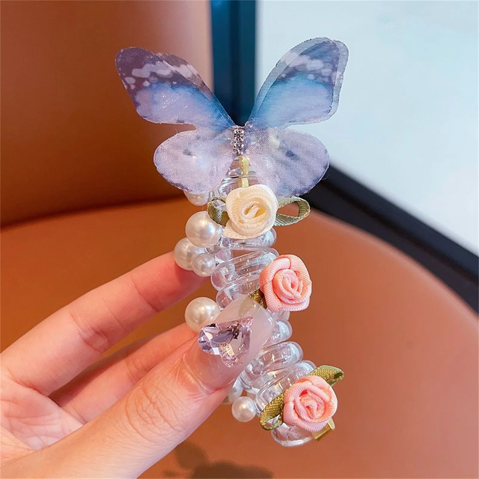 Sweet Telephone Cord Hair Ties for Women Girls Hair Accessories for Ponytail Bun No Slip Elastic Hair Bands image 6