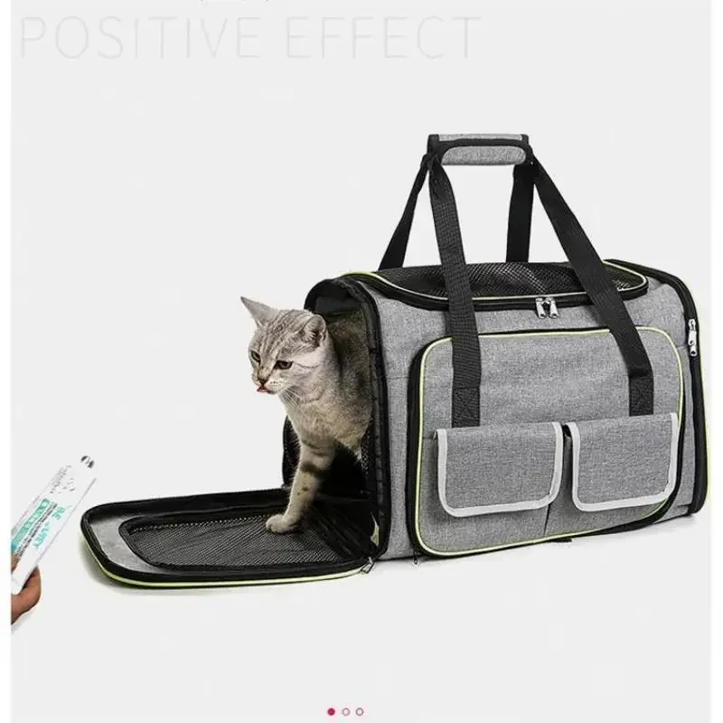 Portable Cat Backpack Carrier Foldable Expandable Pet Travel Bag Airline Approved Breathable Pet Carrier for Dog Pet Accessories