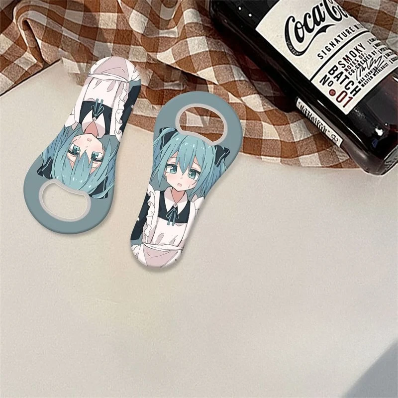 

Hatsune Miku anime high-looking bottle opener refrigerator magnet cute creative magnetic portable soda beer starter holiday gift