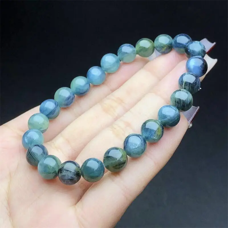 Natural Green Kyanite Bracelet Women Beautiful Colorful Crystal Energy Healing Fashion Gemstone Jewelry