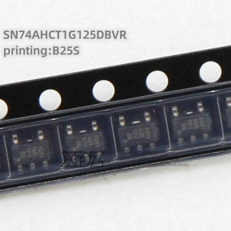 10pcs/lot SN74AHCT1G125DBVR SN74AHCT1G125 Silk screen printing B25S SOT23-5 package Triple state output single bus buffer chip