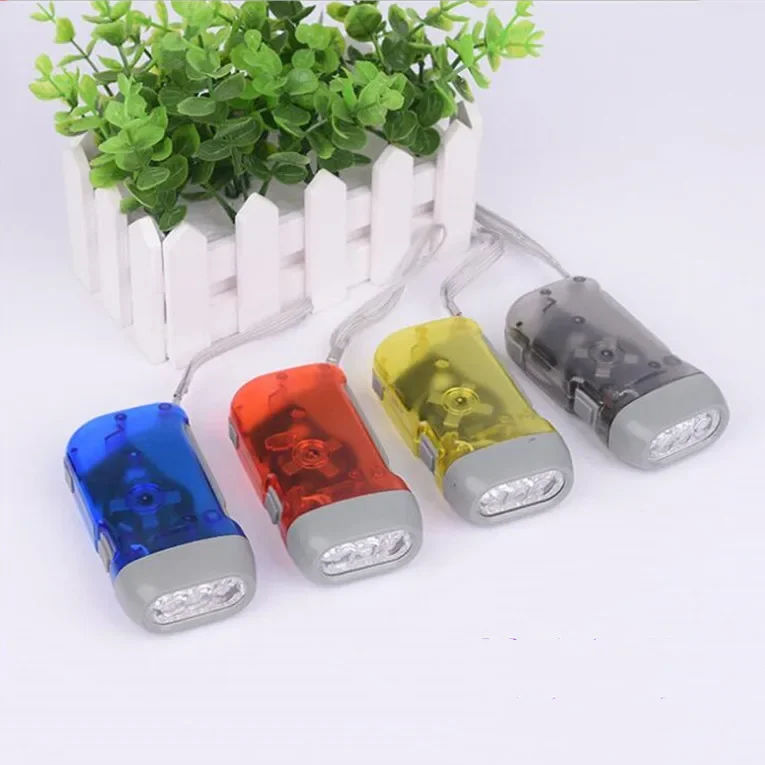 

New 3 LED Hand Pressing Dynamo Crank Power Wind Up Flashlight Torch Light Hand Press Crank Camping Lamp Light for Outdoor 손전등