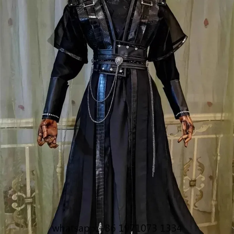 Mo Ran cosplay costume, ancient costume, black suit, Xiao Ce, Chang Geng, Gu Yun, Zhou Hui, Jin suit, Hei Shui, He Xuan cosplay,